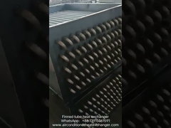 Copper Finned Aluminum Tube Heat Exchanger Customized Made Dimension